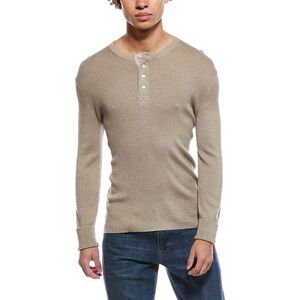 Simkhai Mens  Hezekiah Silk & Cashmere-Blend Henley Shirt, Pink